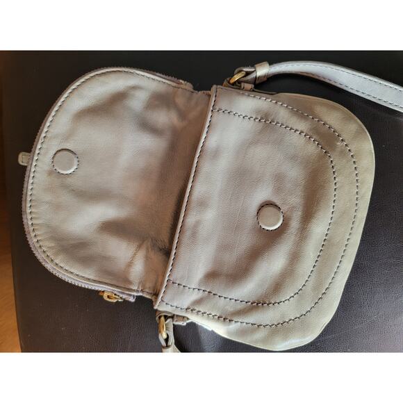 Marc By Marc Jacobs 2 piece Bird Petal To The Metal CrossBody Pouchette Gray - Picture 9 of 11